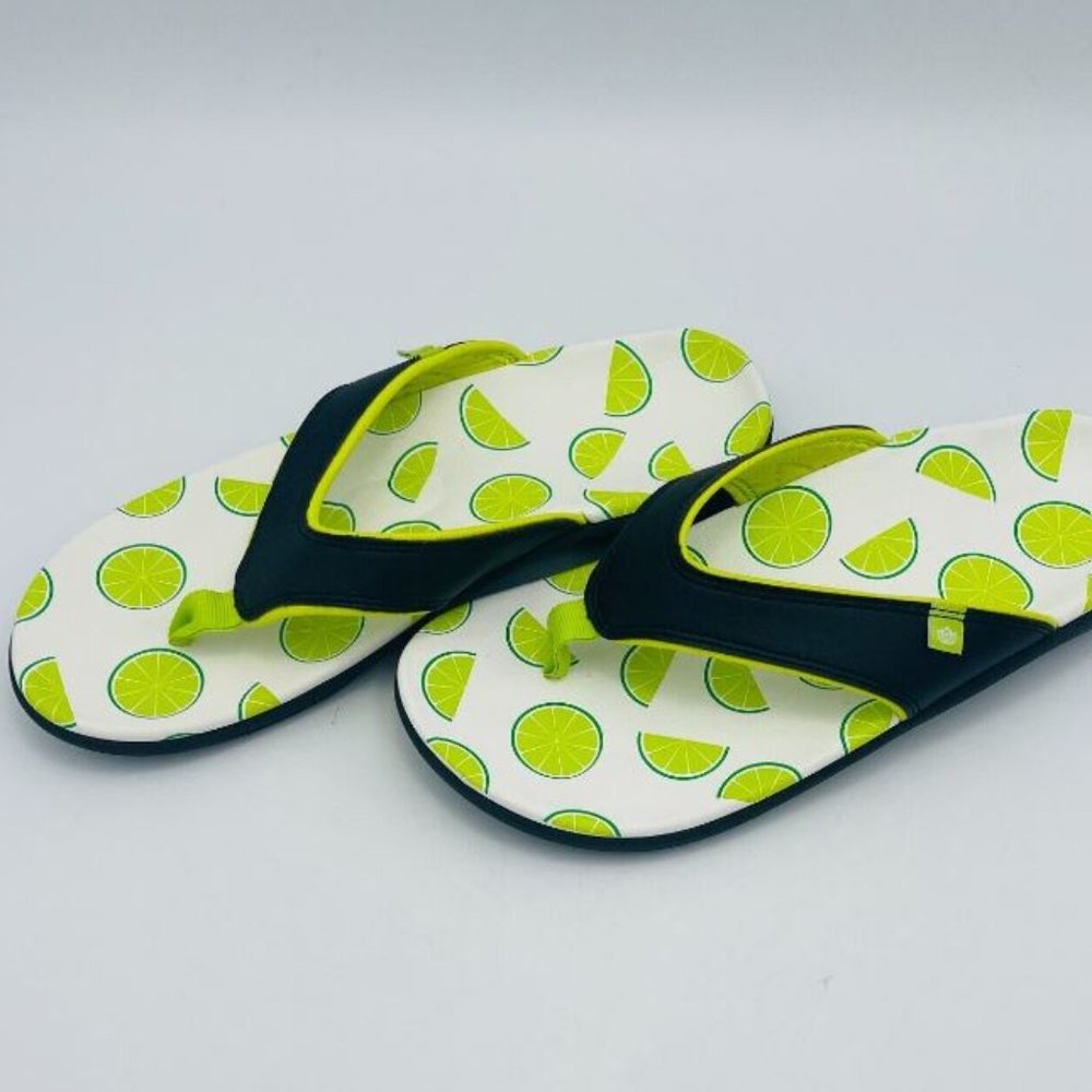 Spenco |  Yumi Fruitopia Limes Orthotic Comfort Thong Flip Flop Sandals